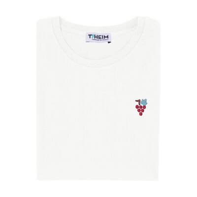 Bunch of grapes embroidered T-shirt