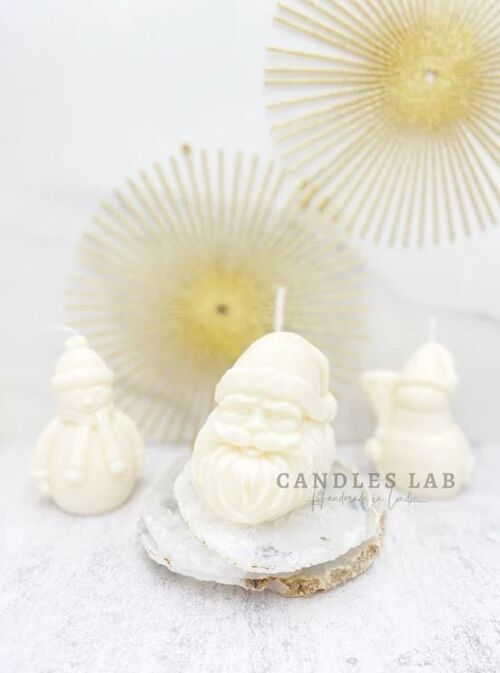 Candles Lab - Father Christmas Santa Soywax candle. Handmade in London. Vegan