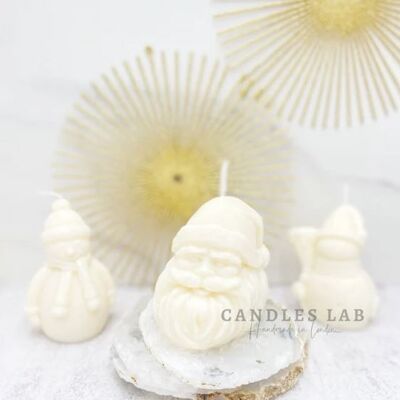 Candles Lab - Father Christmas Santa Soywax candle. Handmade in London. Vegan