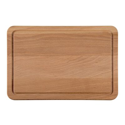 Cutting board 30x20x1.5cm with beech juice groove