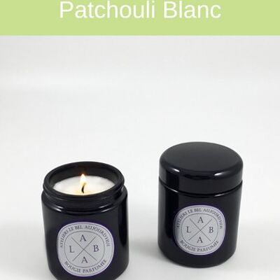 Bougie Parfumée rechargeable 220 g - Parfum Patchouli Blanc