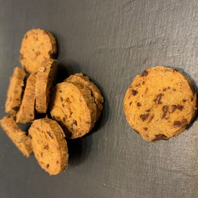 Petits biscuits BIO à la drêche de brasserie et aux tomates séchées - VRAC