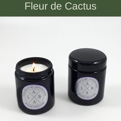 Bougie Parfumée rechargeable 220 g - Parfum Fleur de Cactus