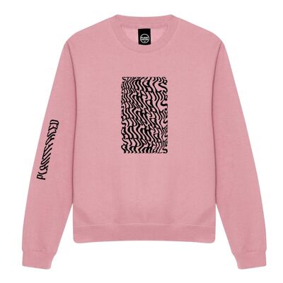 Illusions Sweater - Stop Eating Animals - Medium - Pink