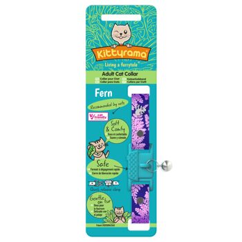 KITTYRAMA BOTANICALS COLLIER POUR CHAT FERN - Libération rapide, détachable, hypoallergénique 3