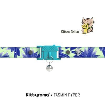 KITTYRAMA KITTEN BOTANICALS LOTUS COLLAR - Quick Release, Breakaway, Hypoallergenic