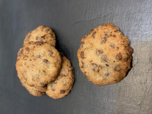 Petits cookies BIO à la drêche de brasserie et au chocolat au lait - VRAC