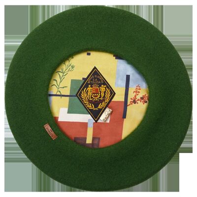 Order Green printed beret