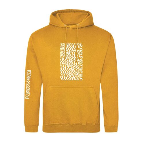 Illusions Hoodie - Stop Eating Animals - Small - Mustard