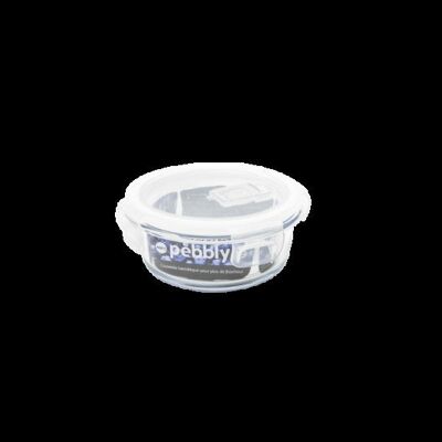 Dish/round box glass/pp - 400 ml