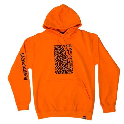 Illusionen Hoodie - Hören Sie auf, Tiere zu essen - Klein - Alarm Orange