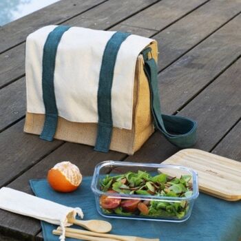 Sac déjeuner à bandoulière avec set de table 2