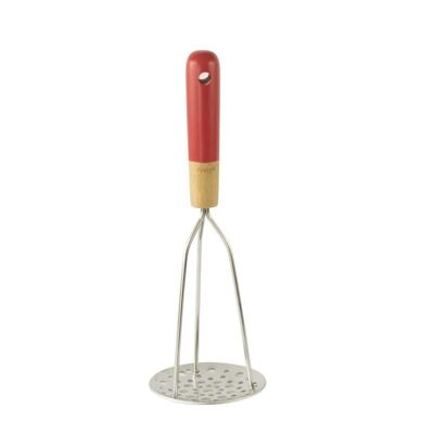 Stainless steel/bamboo masher