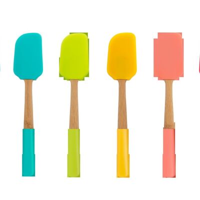 Display of 18 flexible spatulas - pop
