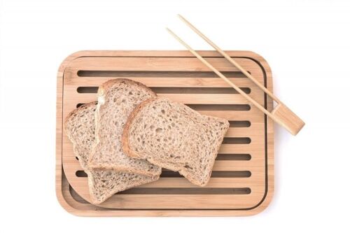 Set planche à pain & pince à toast