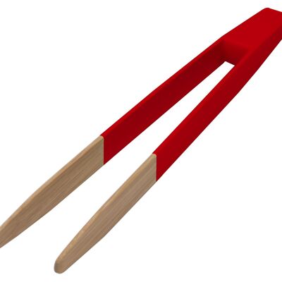 Non-magnetic toast tongs - on red card