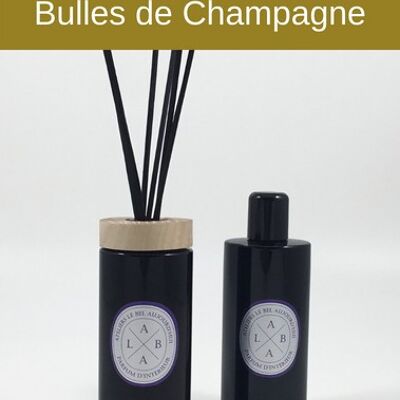 Diffuseur par Capillarité 200 ml - Parfum Bulles de Champagne