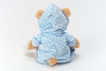 Pyjama ours bleu 30 cm - doudou - peluche 9