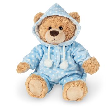 Pyjama ours bleu 30 cm - doudou - peluche 1