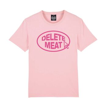 Delete Meat - T-shirt rose bonbon - Petit - Rose bonbon 6