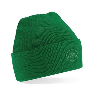 Plant Faced Beanie - Gourmet Green