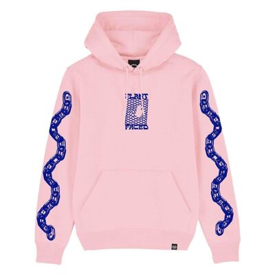 Sudadera con capucha Make The Connection - Azul - ORGÁNICO X RECICLADO - Pequeño - Rosa