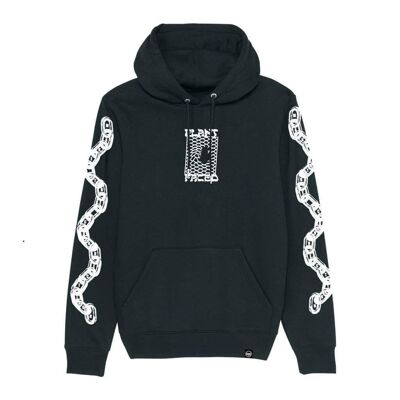 Machen Sie den Connection Hoodie - Blau - ORGANIC X RECYCLED - Klein - Schwarz