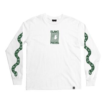 T-shirt à manches longues Make The Connection - Beige foncé - XL - Blanc 1