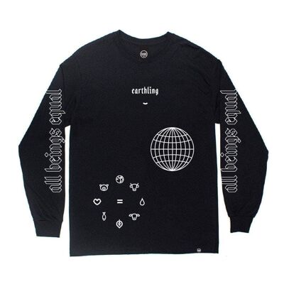 Earthling Manga larga - Negro - XS - Negro