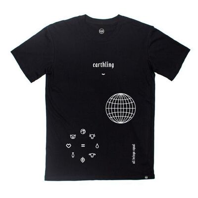 T-shirt Earthling - Nera - Piccola - Nera