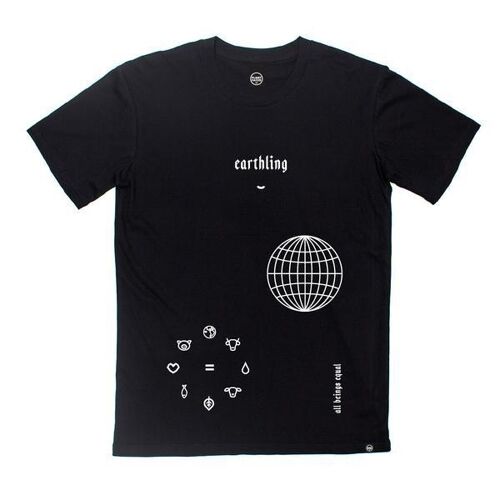 Earthling Tee - Black - Large - Black