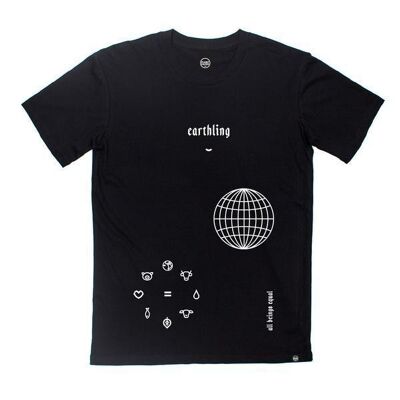 Earthling Tee - White - XXL - Black