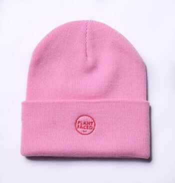 Bonnet à Face Végétale - Bubblegum Pink 1