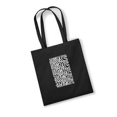 Illusions Tote Bag - Stop Eating Animals - Black