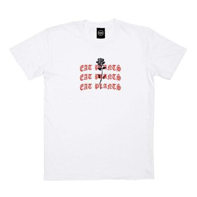 T-shirt Eat Plants Goth Roses - Blanc givré - Grand - Blanc givré