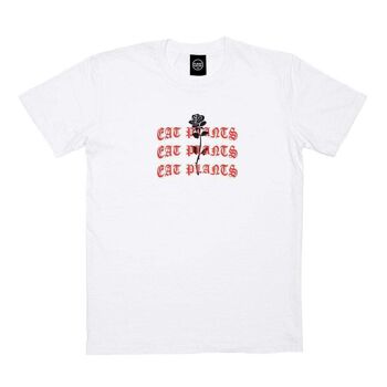 T-shirt Eat Plants Goth Roses - Blanc givré - XL - Blanc givré 1