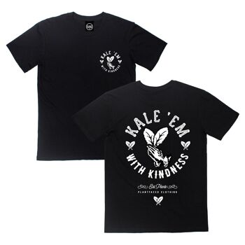 Kale 'Em With Kindness - T-shirt noir - XS - Noir 1