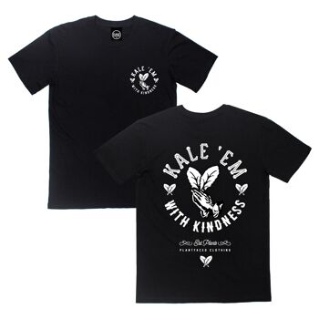 Kale 'Em With Kindness - T-shirt Noir - XXL - Noir 1