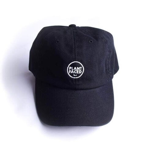 Plant Faced Dad Hat - Black & White