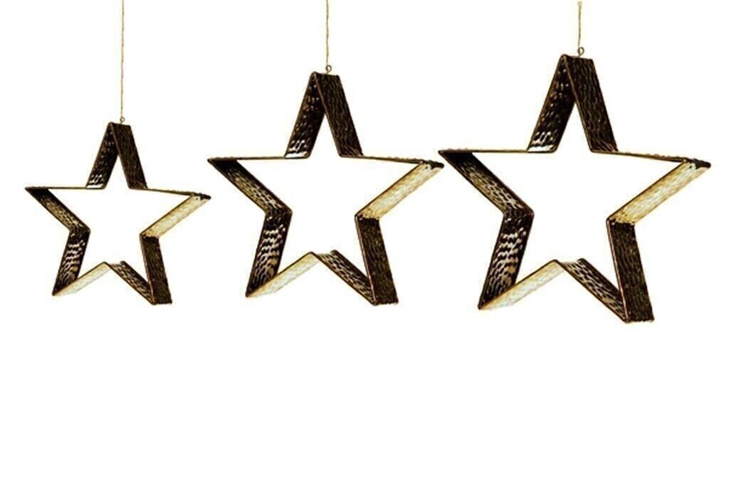 Pendentif étoile SET / 3 25-33 cm PU 2 sets