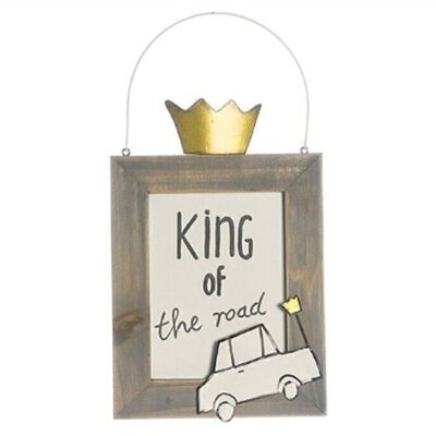 Sign King of the road 12x19 cm PU 4