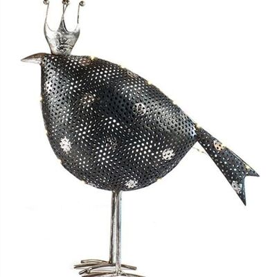 Bird black/dots with LED 42 cm PU 2
