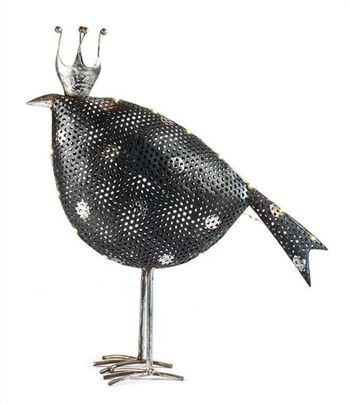 Oiseau noir/points avec LED 42 cm UE 2