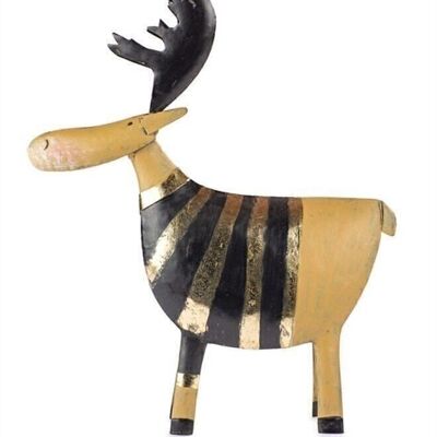 Reindeer black gold sweater 34 cm PU 2