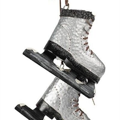 Par de patines de hielo colgante plata 18 cm VE 4