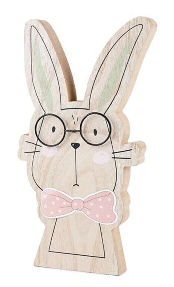 Lapin à lunettes 26 cm UE 6