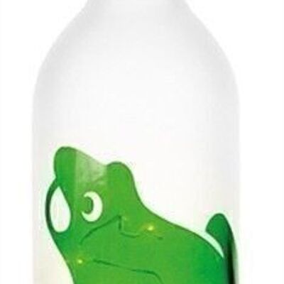 Flasche mit Frosch + LED 30 cm VE 12