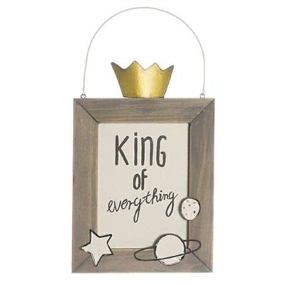 Sign King of everything 12x19 cm PU 4