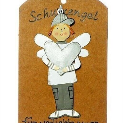 Guardian angel on card "For boys in love" VE 8 9 cm