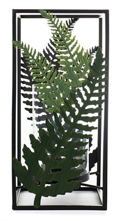 Farol con helecho 14x29 cm VE 4